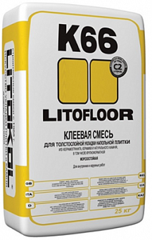 LITOFLOOR K66 клей для плитки (25кг) 